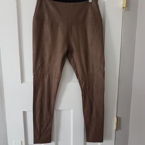 Lysse Faux Leather Legging Brown Sz MP